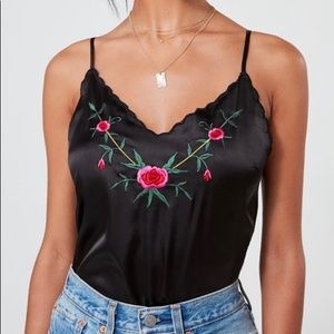 Embroidered Silk Cami